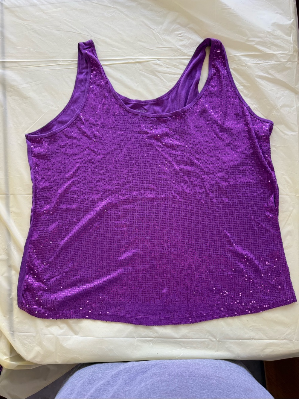 Lane Bryant Purple Sequin Tank - Women's